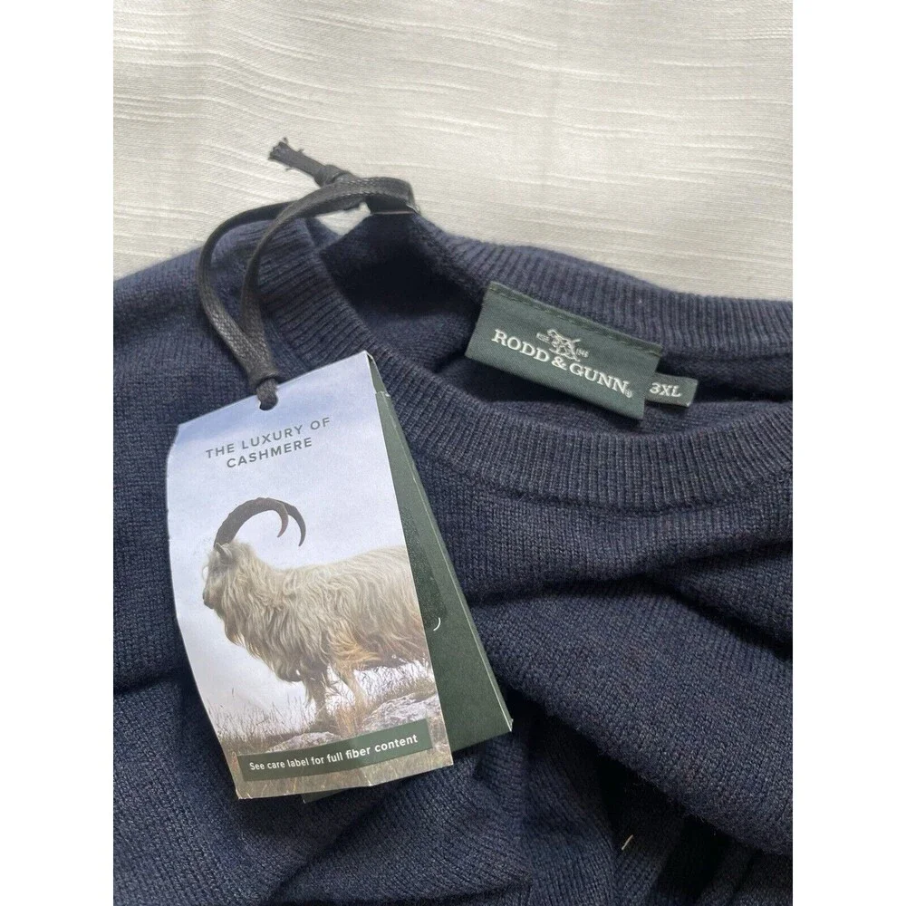 Rodd & Gunn Queenstown Sweater In Blue Granite Sz XXXL New
